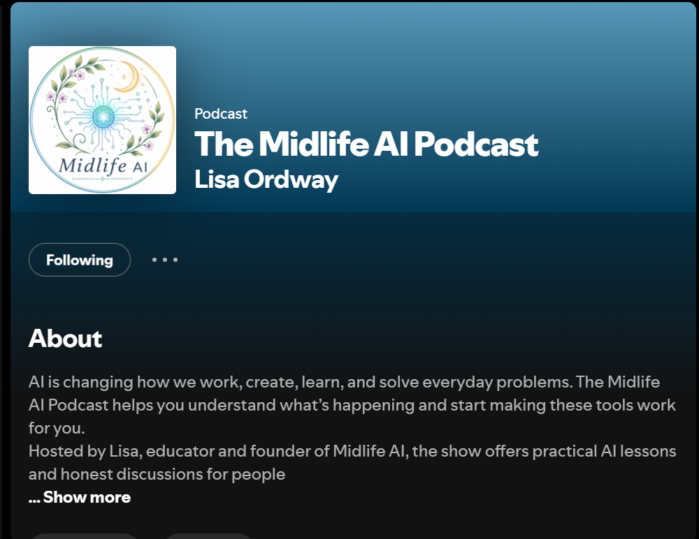 The Midlife AI Podcast on Spotify